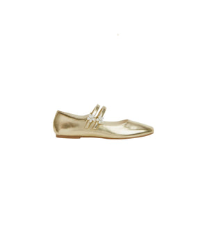 Girls Metallic Look Ballerina