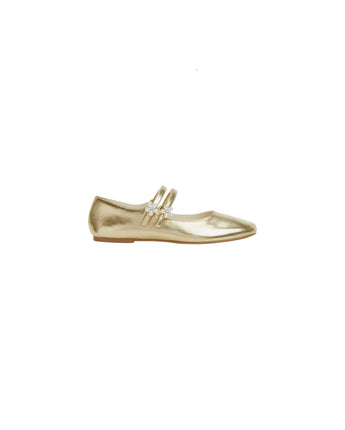 Girls Metallic Look Ballerina