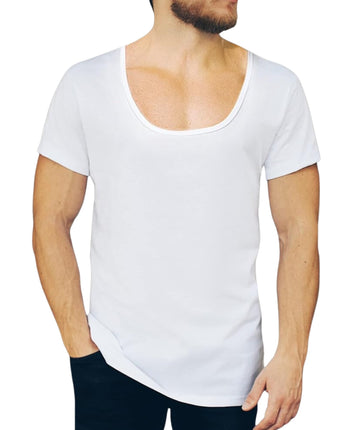 Men Short Sleeve Under Shirt