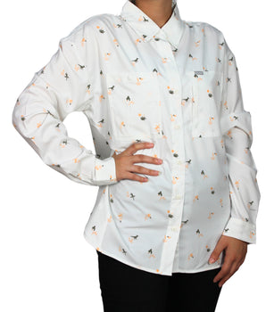 COLUMBIA Women Bird Designed Shirt