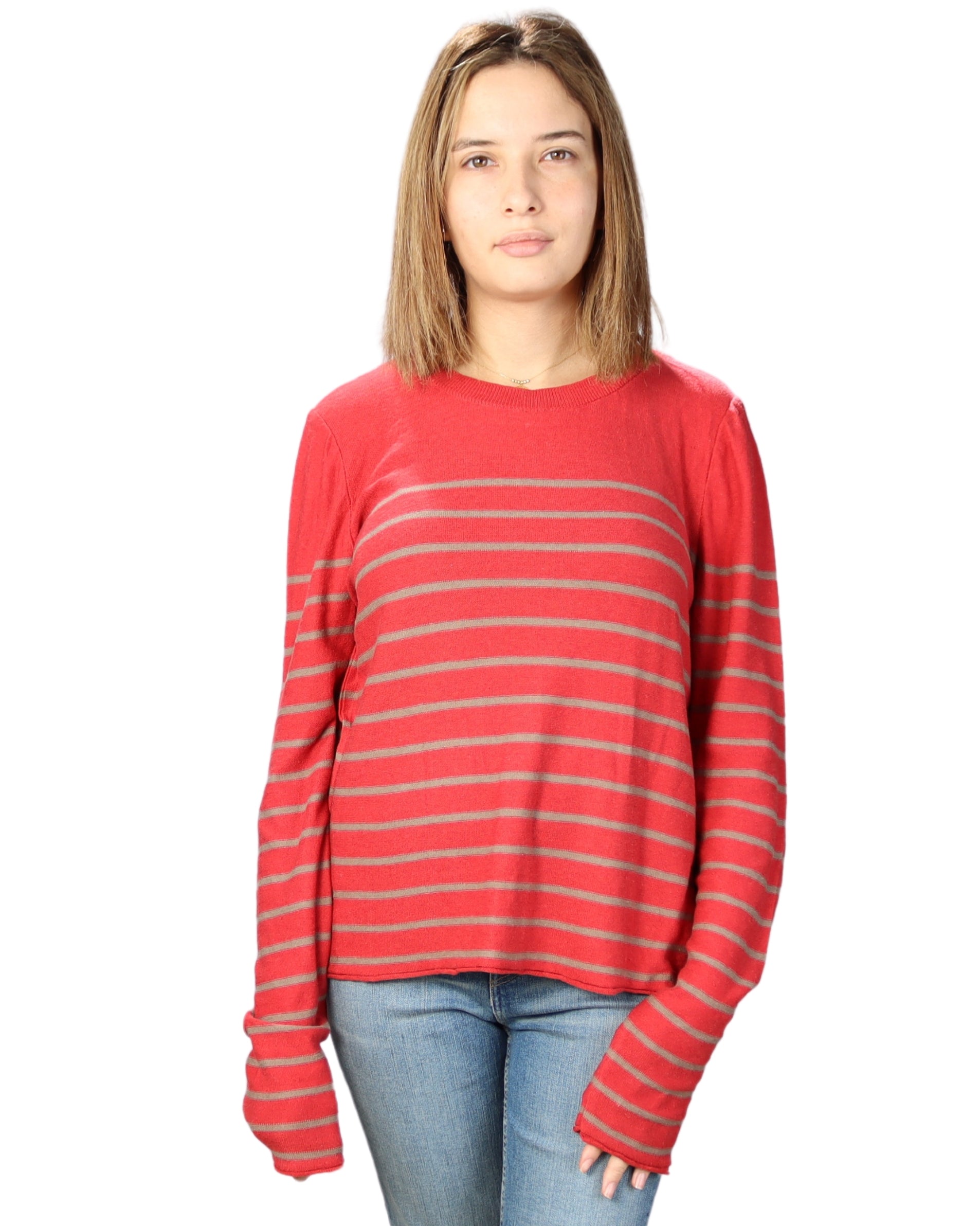 BERSHKA Women Stripe T-Shirt