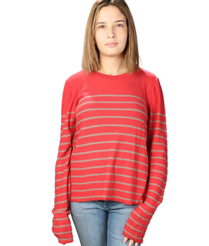 BERSHKA Women Stripe T-Shirt