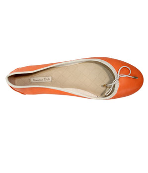 MASSIMO DUTTI Women LeatherBow  Ballerina