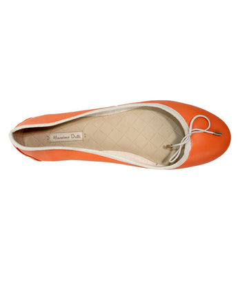 MASSIMO DUTTI Women LeatherBow  Ballerina