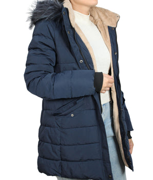 MASSIMO DUTTI Women Fur Hooded Jacket