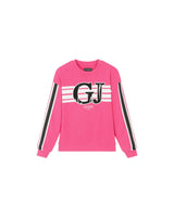 GUESS Girls Stripe Logo Casual T-Shirt