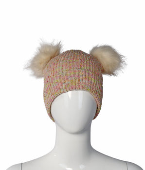 COZY CABIN Girls Pompom Hats