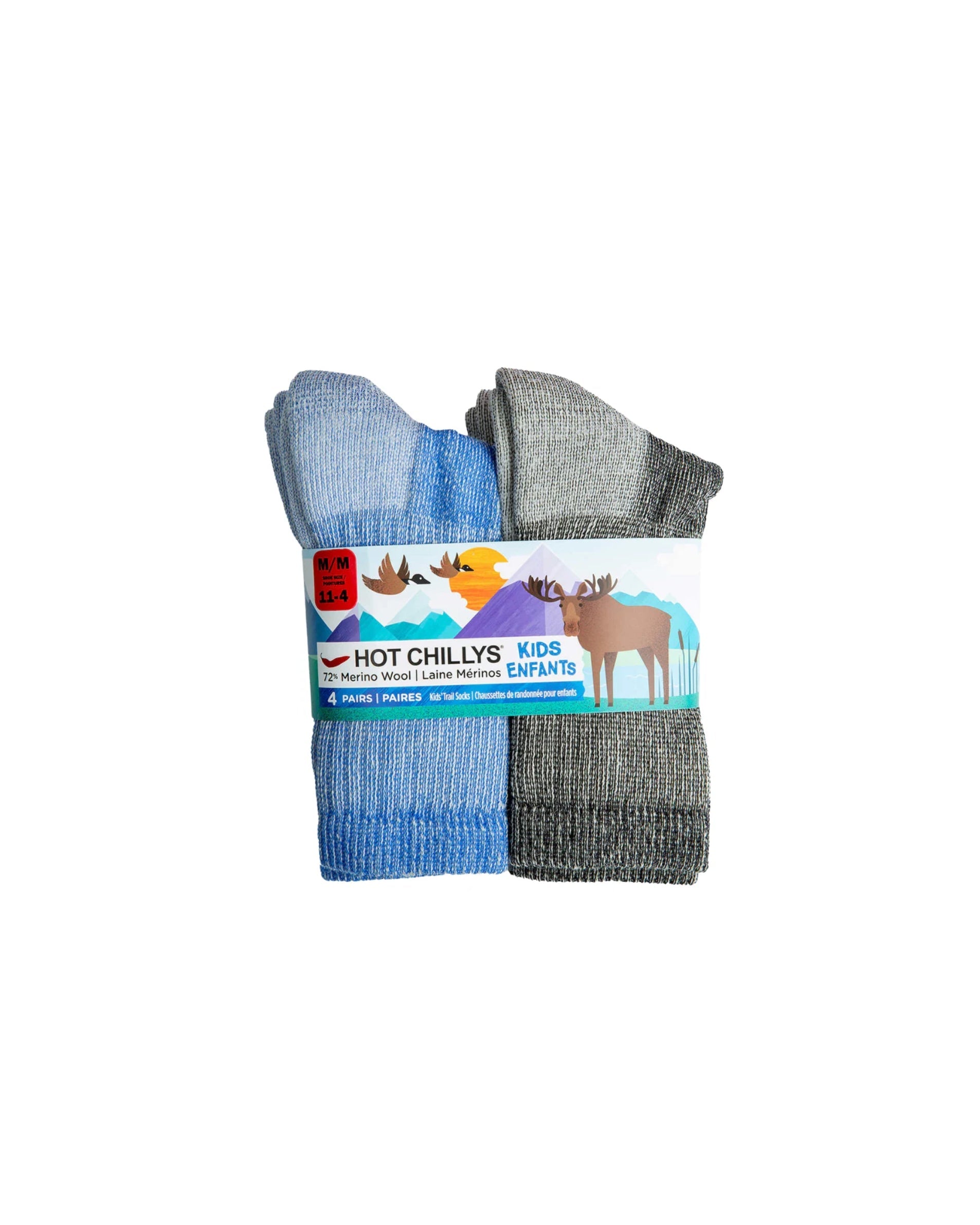 HOT CHILLYS Kids Socks 4 Pairs