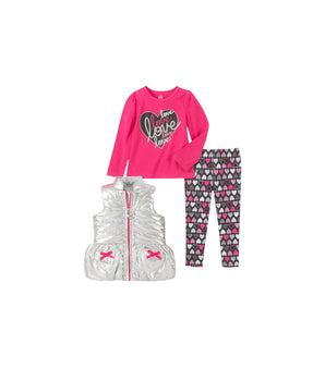 KIDS HEADQUARTERS Baby Girls Set 3 Pcs