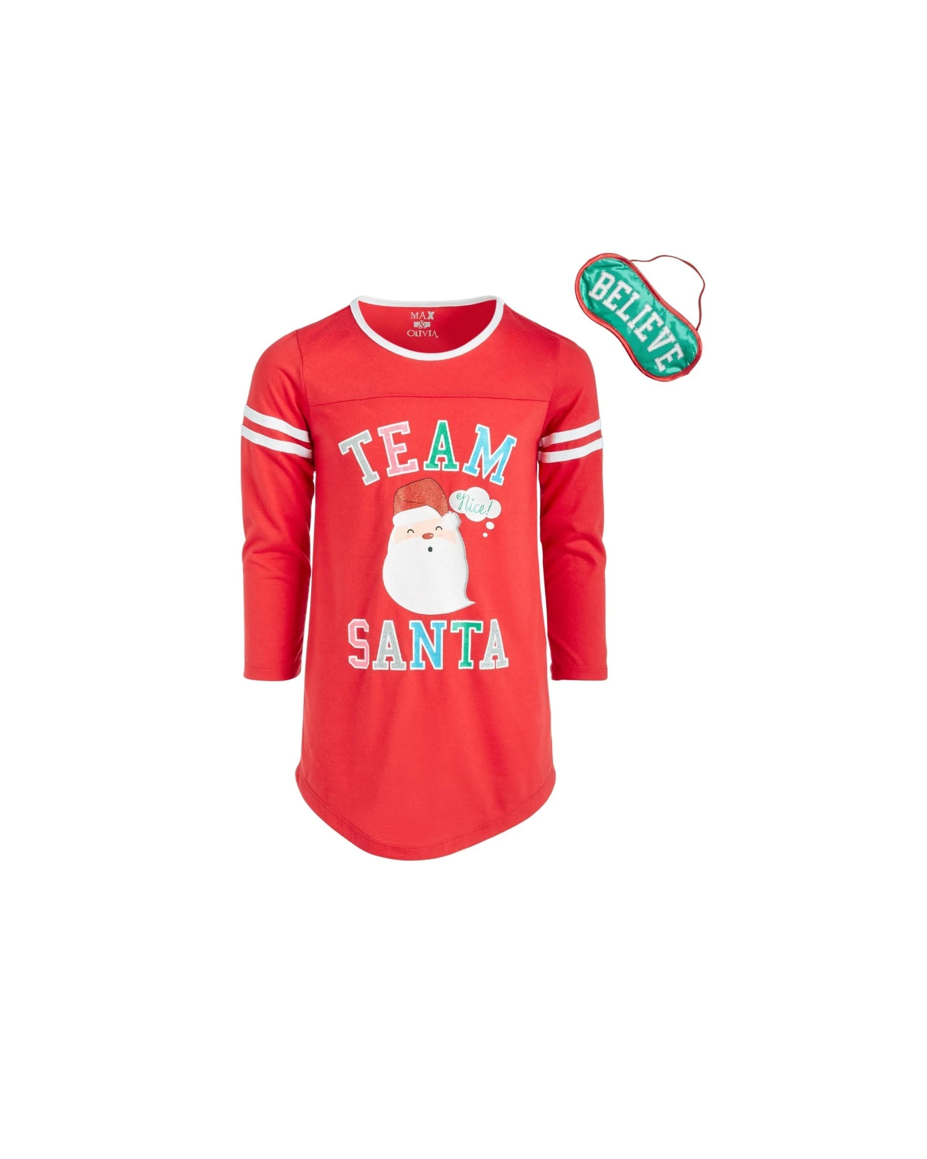 MAX & OLIVIA Girls Santa T-Shirt