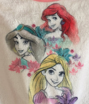 DISNEY Girls Princess Fuzzy T-Shirt