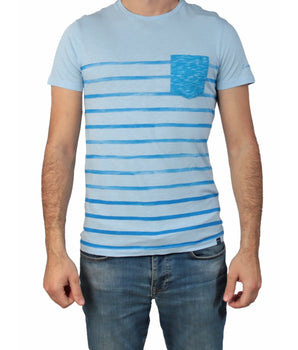 SALSA Men Stripe T-Shirt Short Sleeve