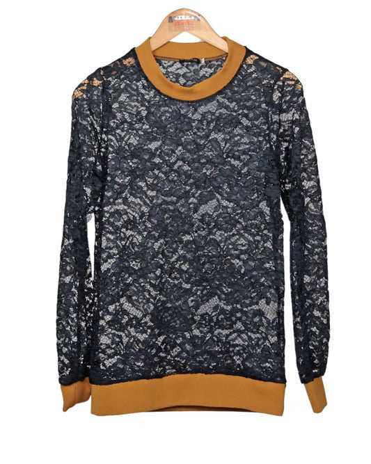 PLEASE Women Embroided T-Shirt Long Sleeve