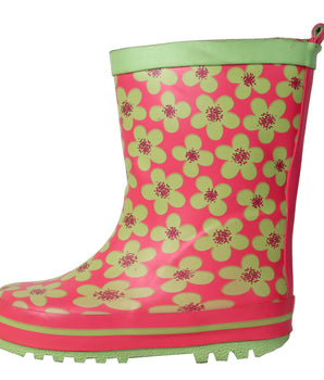 F & F Girls Floral Boot