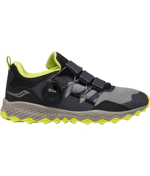 SAUCONY Boys Adjustable Sneakers