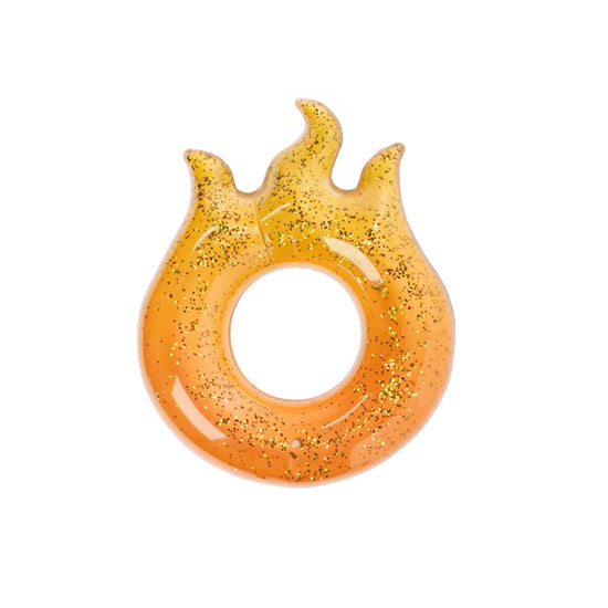 SUN SQUAD Giant Glitter Flame Swim Tube