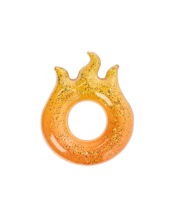 SUN SQUAD Giant Glitter Flame Swim Tube