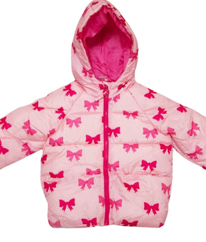 LITTLE KIDS Girls Bow Graphics Jackets