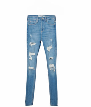 HOLLISTER Women Rip Skinny Jeans