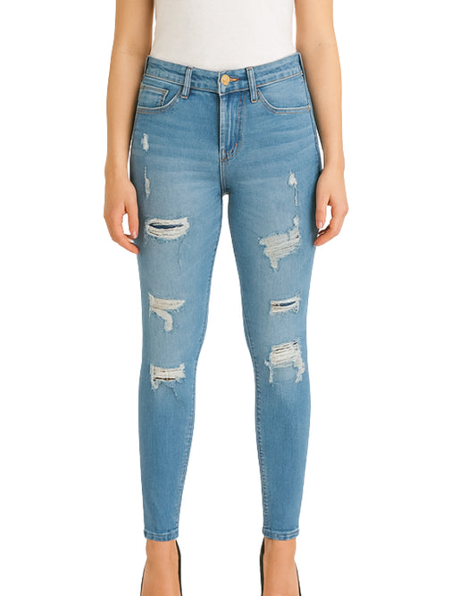HOLLISTER Women Rip Skinny Jeans
