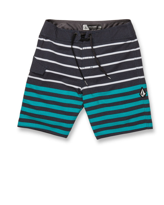 VOLCOM Boys Striped Swim Short