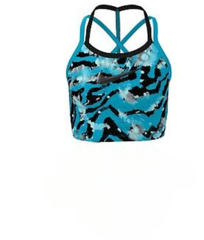 NIKE Girls Marble Design Swim Suit