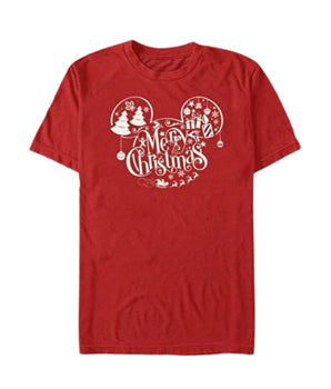 DISNEY Girls Christmas T-Shirts Short Sleeve