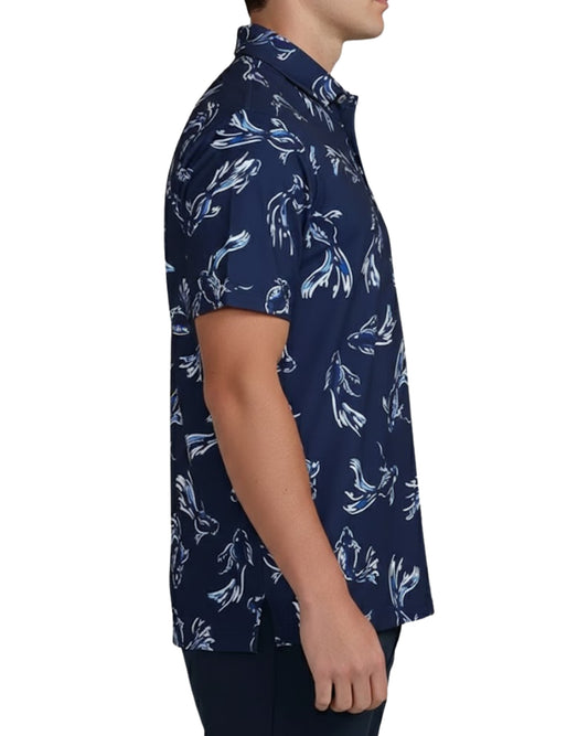 BA BIRDIE Men Graphics Polo Shirt