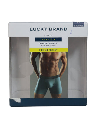 LUCKY BRAND Men Boxer Briefs 3 Pack