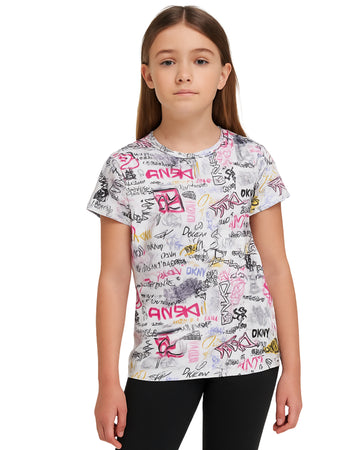 DKNY Girls T-Shirt Short Sleeve