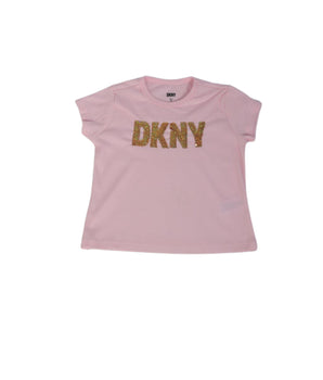 DKNY Girls Shiny Logo T-Shirt