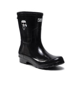 KARL LAGERFELD Women's Kalosh Ikonic Mid Hi-Shine Wellies�