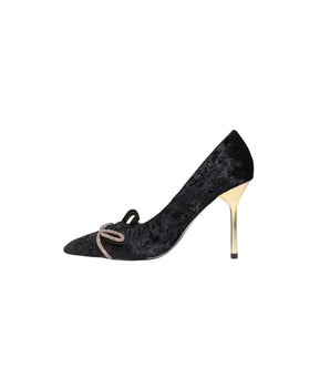 KARL LAGERFELD Women Velvet Classy Heel