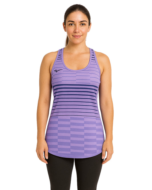 MIZUNO Women Striped Sport T-Shirt