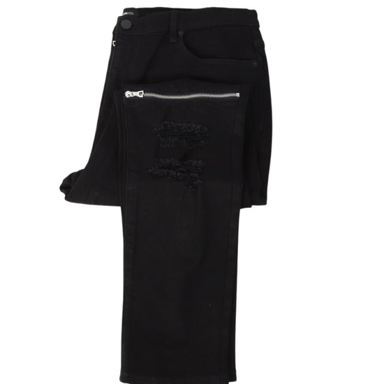 NOVAMEN Men Rip Zipper Jeans