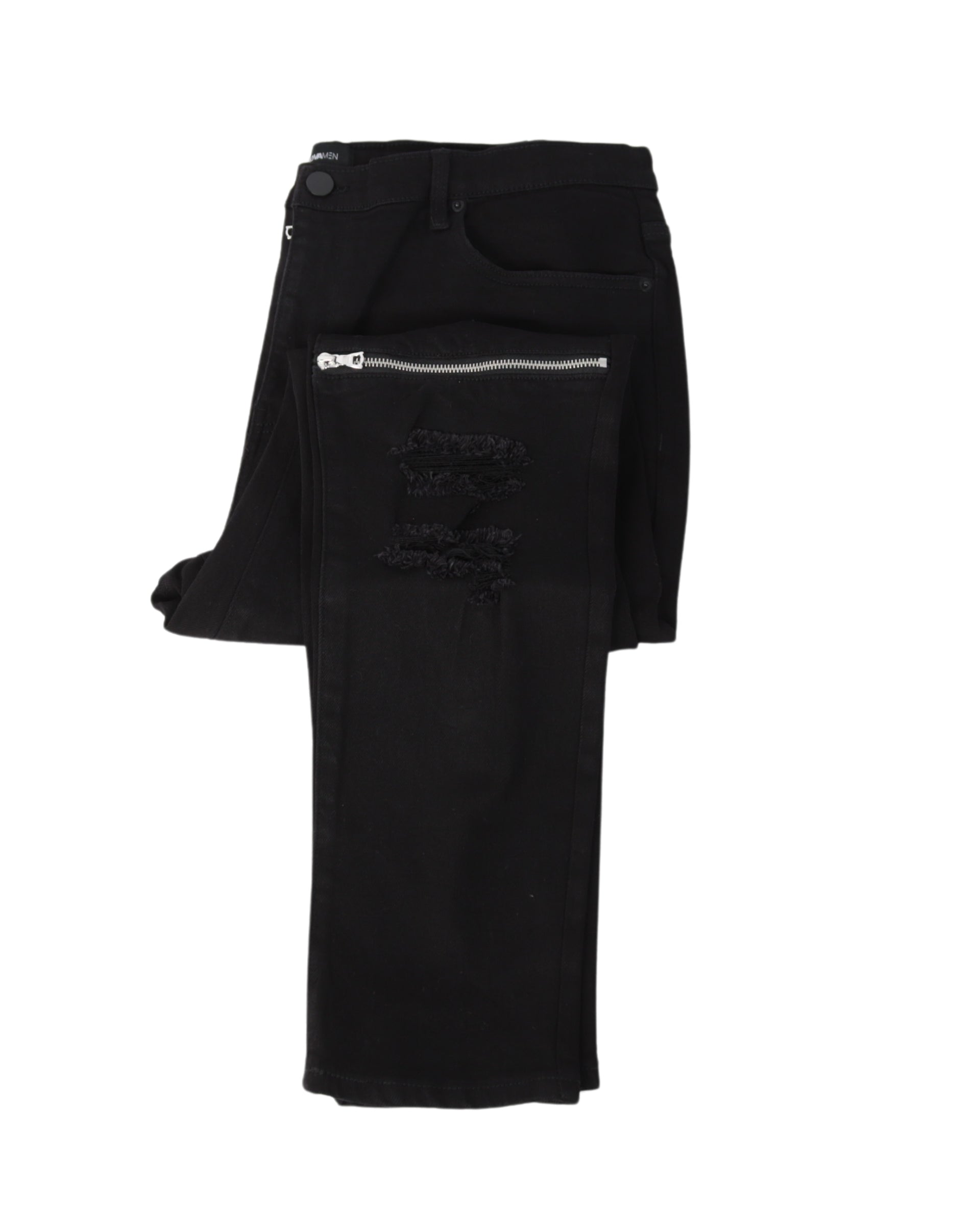 NOVAMEN Men Rip Zipper Jeans