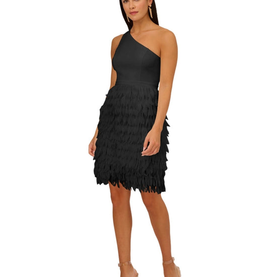 ADRIANNA PAPELL Women Chiffon Feather