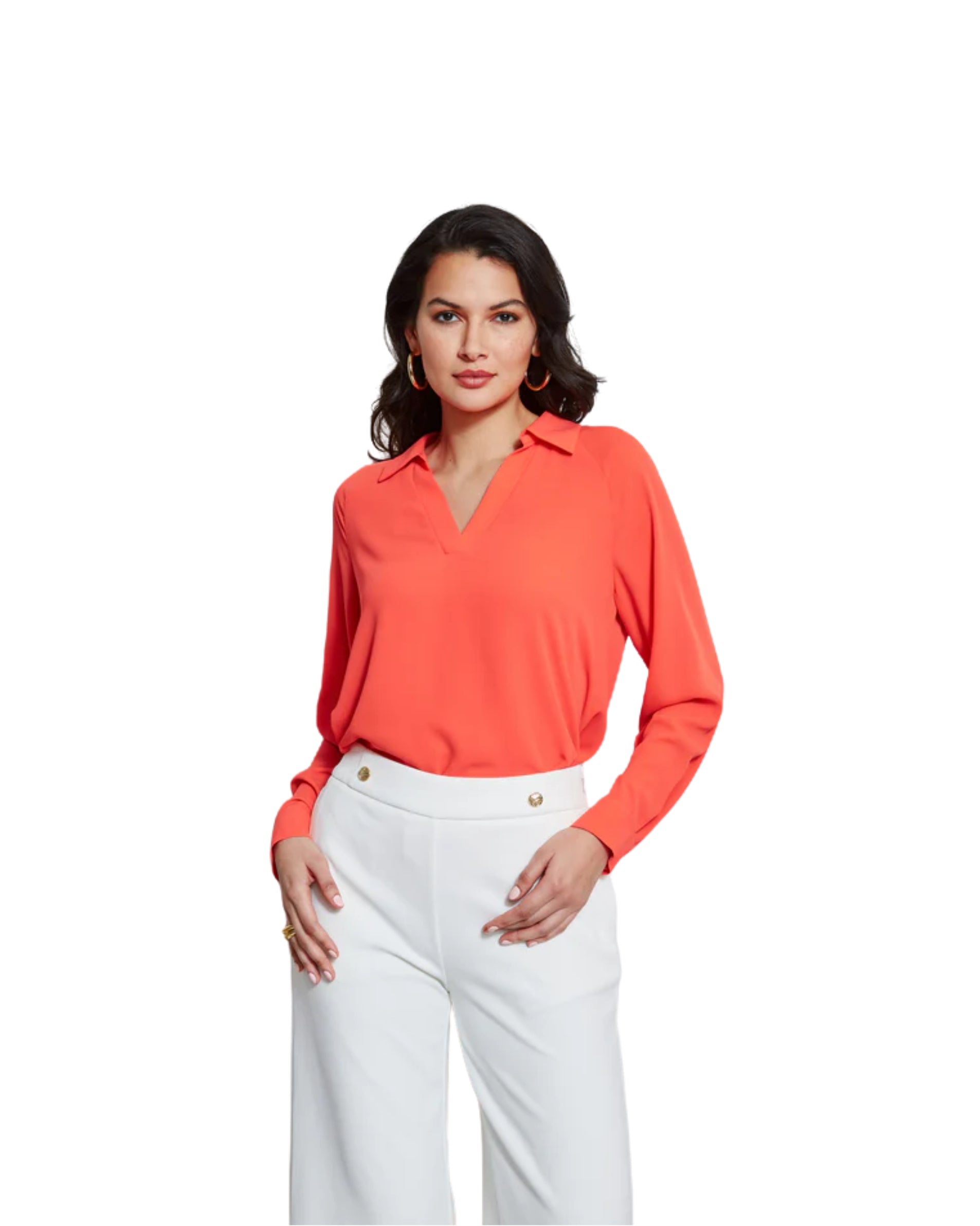 T TAHARI Women Collar Neck Shirt