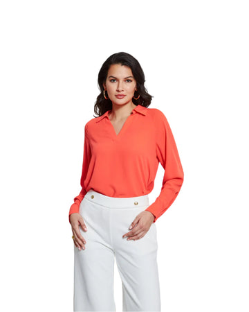 T TAHARI Women Collar Neck Shirt
