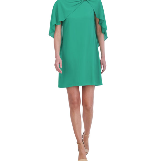 JESSICA HOWARD Women Embellished Capelet Shift Dress