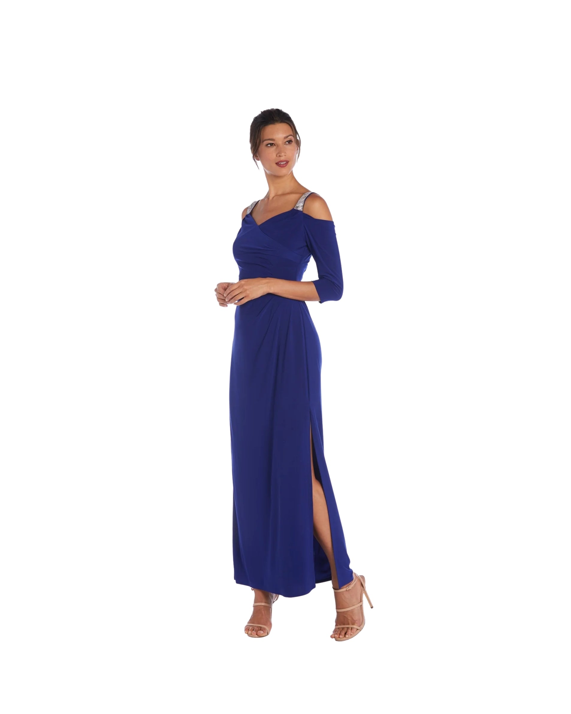 R & M RICHARDS Women Rhinestone Straps Dress