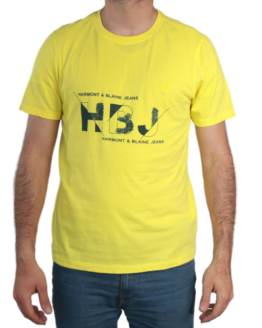 HARMONT&BLAINE Men Round Neck T-Shirt