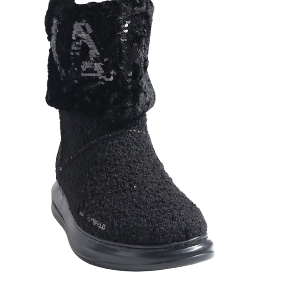 KARL LAGERFELD Women Sherpa Squin Boot