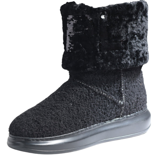 KARL LAGERFELD Women Sherpa Squin Boot