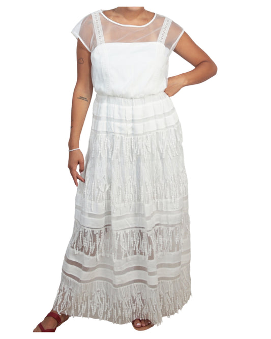 VERO MODA Women Lace Trim Dress