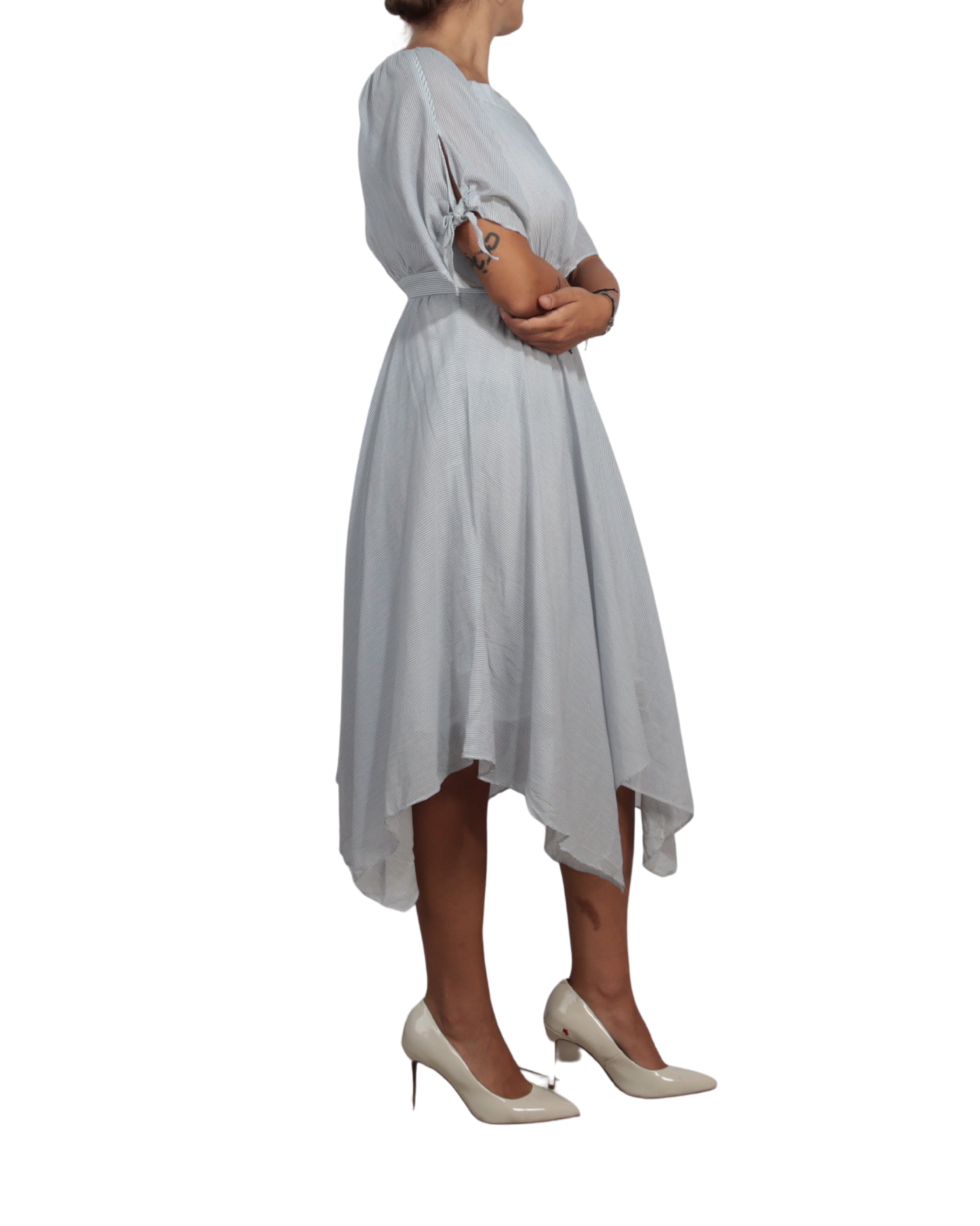 VERO MODA Women Subtle Vertical Pinstripes Dress
