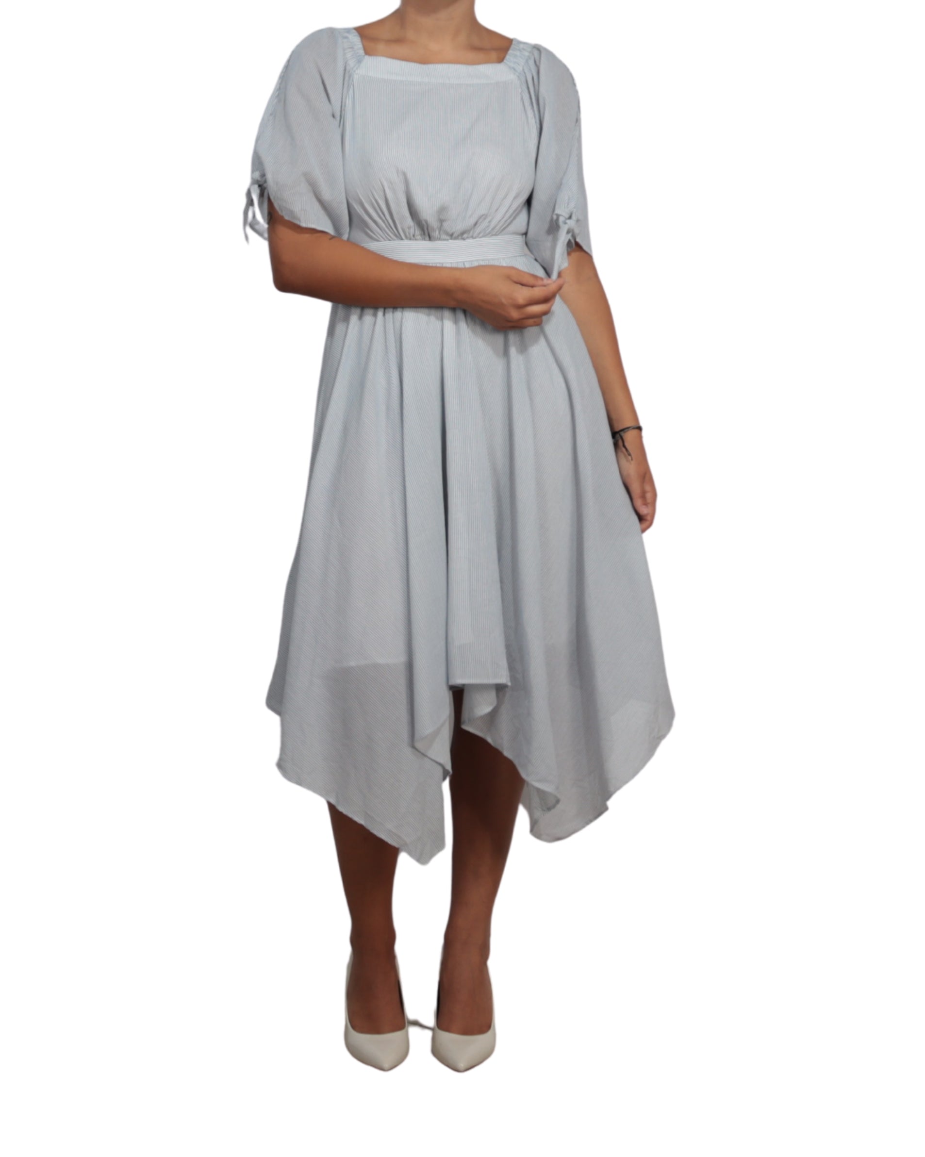 VERO MODA Women Subtle Vertical Pinstripes Dress