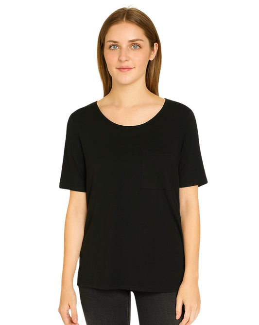SELECTED Women Side Zipper T-Shirt