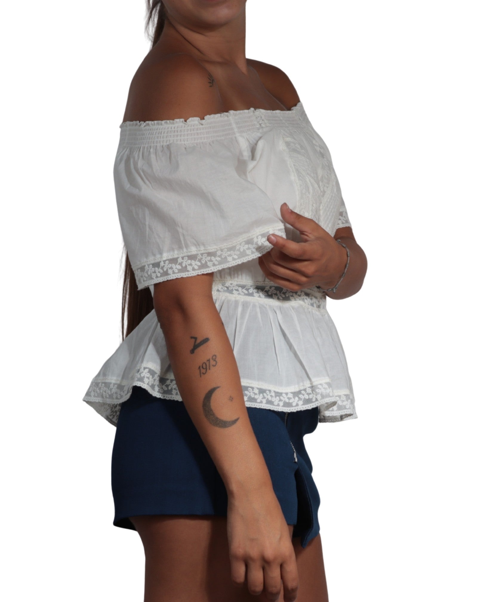 ONLY Women Stretchy Off Shoulder Top