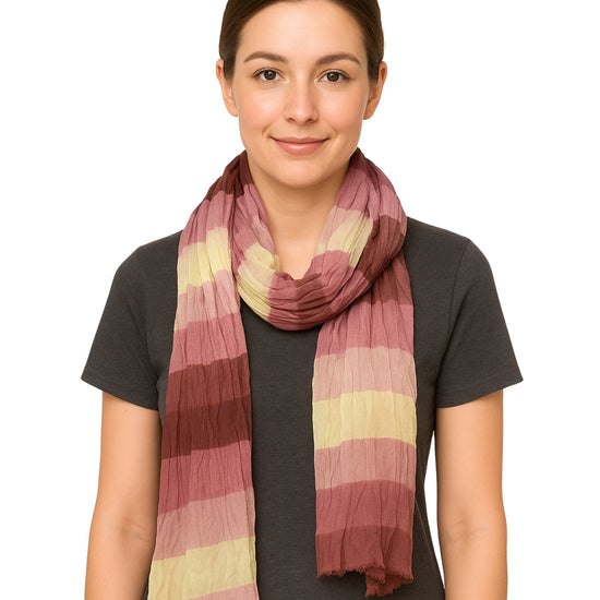 Women Stripe Scarf